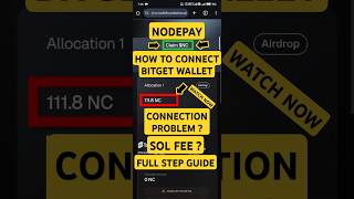 How to claim nodepay airdrop?🔥| how to connect bitget wallet in nodepay? | nodepay airdrop #shorts