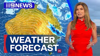 Australia Weather Update: Heavy rainfall expected for parts of the country | 9 News Australia