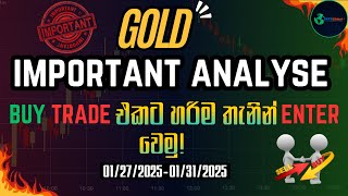 Gold Important Analyse. Buy Trade එකට හරිම තැනින් Enter වෙමු! #trading #stockmarket #goldforecast