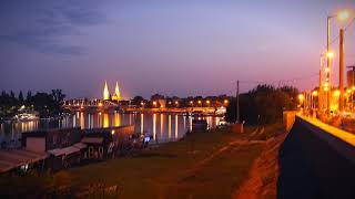 Time Lapse of Szeged and the Night Sky Mix