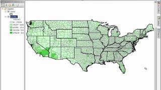 Esri GIS in School Instruction Demo #4 - ArcMap (US demographics)