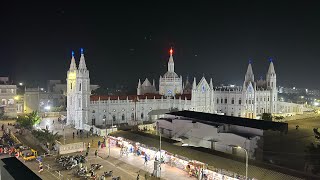 Velankanni shrine basilica night view 22 Sunday 2023