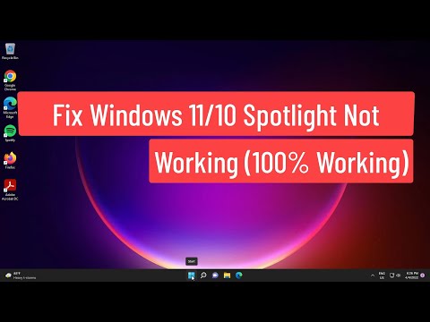 Fix Windows 11/10 Spotlight Not Working (100% Working)