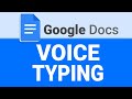 How to Enable Voice Typing in Google Docs | Type with Your Voice (2025)