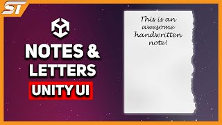 Creating Notes & Letters In Unity -- UI & Raycast Tutorial