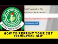 How to reprint JAMB 2022 Examination Slip _ Easiest Steps