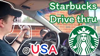 Starbucks drive thru ในอเมริกา🇺🇸