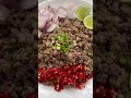 หมูสับผัดปลาเค็ม หมูสับผัดปลาเค็ม อาหารไทย thaifood แบ่งปันเมนู เมนูบ้านเรา