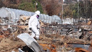 Wildfire cleanup begins in Jackson County