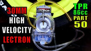 30mm Lectron High Velocity Scooter Carburetor Install \u0026 Tuning \u0026 Breaking Stuff : TPR 86cc : Part 50