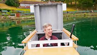 Hello from inside a tiny boat.