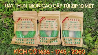 DÂY THUN NÁ CAO SU LOẠI TRÒN CAO CẤP TRONG TÚI ZIP 10 MÉT | SLINGSHOT