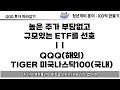 나스닥 etf qqq qqqm kodex 미국나스닥100tr tiger 미국나스닥100까지 싹 다 비교해 드립니다. feat. tqqq 나스닥은 이 영상 하나로 끝