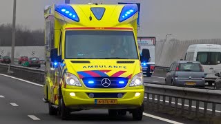 [PRIMEUR] A1 Mobiele Intensive Care Unit \u0026 Ambulances uit Drenthe en IJsselland met spoed in Zwolle