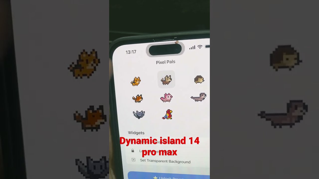 iPhone 14 pro max Dynamic island pet lover