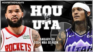 Houston Rockets vs Utah Jazz  Game Highlights | Jan 20 | 2024 NBA Season