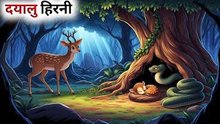 एक दयालु हिरनी की कहानी // Hindi Cartoon // Panchatantra Ki Kahaniya