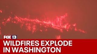 Washington wildfires Sunday update: Evacuations still in place | FOX 13 Seattle