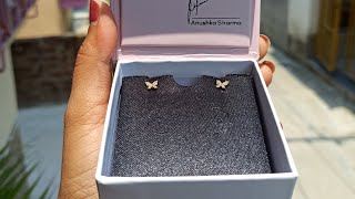 Giva golden butterfly stud earrings 😍 #givajewellery #butterflyearrings #stylishearrings