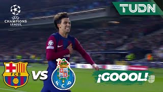 ¡LE DAN LA VUELTA! João Félix la empuja a la RED | Barcelona 2-1 Porto | UEFA Champions League 23/24