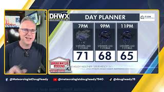 Thursday evening 5/21 forecast. Scattered showers and thundershowers through the holiday weekend.