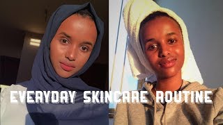 SKINCARE ROUTINE USING ONLY 2 PRODUCTS FOR CLEAR SKIN | Huda Organics