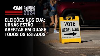 Eleições nos EUA: Urnas abertas em quase todos os estados | BASTIDORES CNN