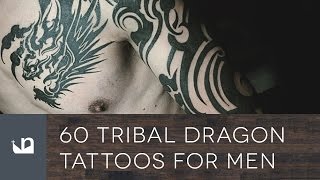 60 Tribal Dragon Tattoos For Men