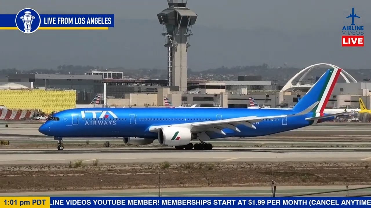 Live Los Angeles Lax Airport Plane Spotting Youtube