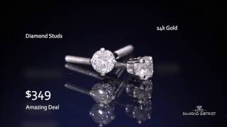 Lorri Diamond Stud Earrings (1/3 Ctw.) by NYC Diamond District 800.500.GEMS