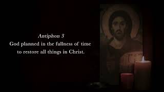 1.17.22 Vespers, Monday Evening Prayer of the Liturgy of the Hours