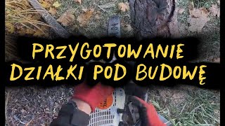 Przygotowanie działki pod budowę - Wycinka drzew