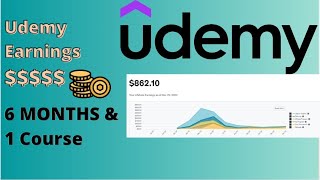 Udemy Earnings   How much money I made on 6 months and 1 course