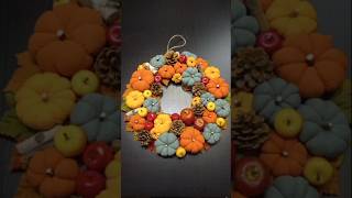 Dyniowy wieniec DIY / Pumpkin wreath DIY #wianek #dynia #wreath #pumpkin #listopad