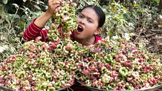 Trying To Cook Guamuchil Fruit and Peanut with Palm Sugar at My Homeland - Eating and Sharing