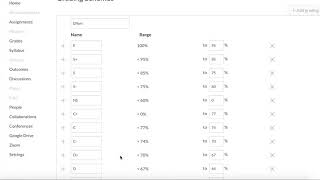 Setting Up Effort Grading Scheme in Canvas