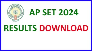 AP SET RESULTS 2024