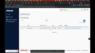 How to restore backups on Netlight Systems Server using JetBackup in cPanel