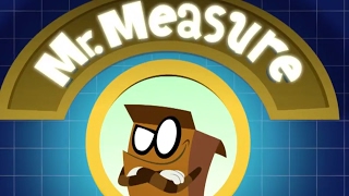 Umigo: Math Mania - Measuring with Mr Measure (UNITS) | MATH CARTOONS FOR KIDS