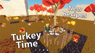 Roblox Factory Simulator - Thanksgiving Update & All Possible Turkey Recipes Tier 1--6