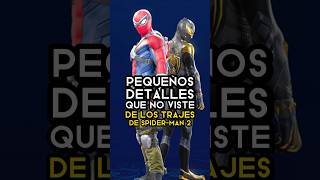 LOS DETALLES OCULTOS DE LOS TRAJES DE SPIDER-MAN 2 #Spiderman2 #Spiderman #Marvel