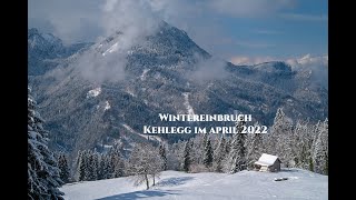 Winter - kurzes Comeback - in der Bergparzelle Kehlegg (April 2022)