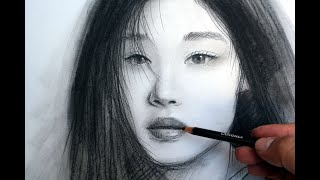 Como dibujar retrato de mujer con lapiz | How to Draw a girl step by step