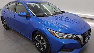 2021 Nissan Sentra SV Electric Blue Metallic Used. walk around for sale in Fond Du Lac, Wisconsin,