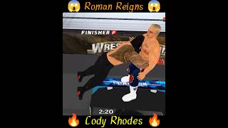 Roman Reigns spear to Cody Rhodes in wr3d 2k22 #wwe #shorts #romanreigns #codyrhodes #wrestlemania