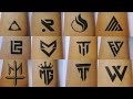 Koleksi Tato Logo Pakai Pulpen di Tangan | part 1 | DIY tattoo #drawing