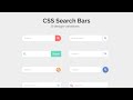 Build 8 Custom Search Bars with HTML & CSS | Quick Tutorial