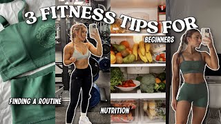 3 Beginner Fitness Tips | Planning Workouts, Nutrition & Tracking Progress