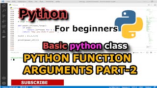 Python function Arguments Part 2 | Python for beginners