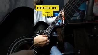 1 Strumming Pattern 🔥 - Play 90% Songs - Hindi & English - Beginners Lesson Easy #shorts